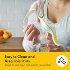 Medela Harmony Manual Breast Pump, Compact Swiss Design with PersonalFit Flex