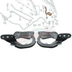 2PC Hood Hinges Driver Passenger Side Steel Ford Focus 2012-2018 MKC