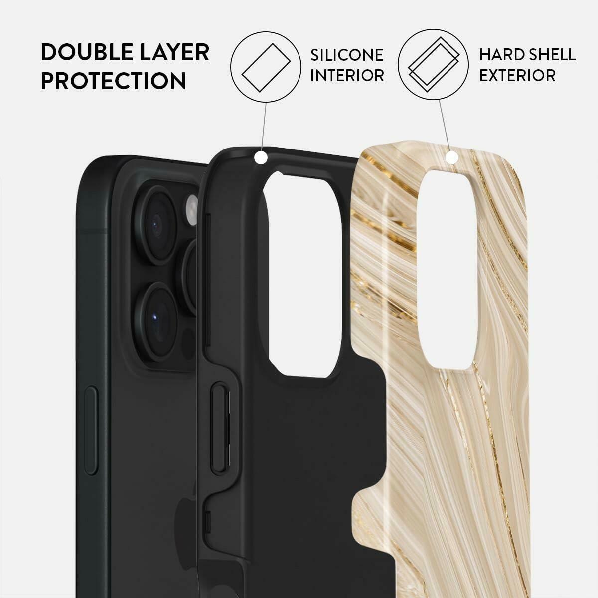 BURGA Phone Case for iPhone 16 Pro - Cute, Trendy, Aesthetic, Designer Pattern,
