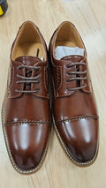 Boys Brown Laces Oxford Shoes 5-10 Toddler