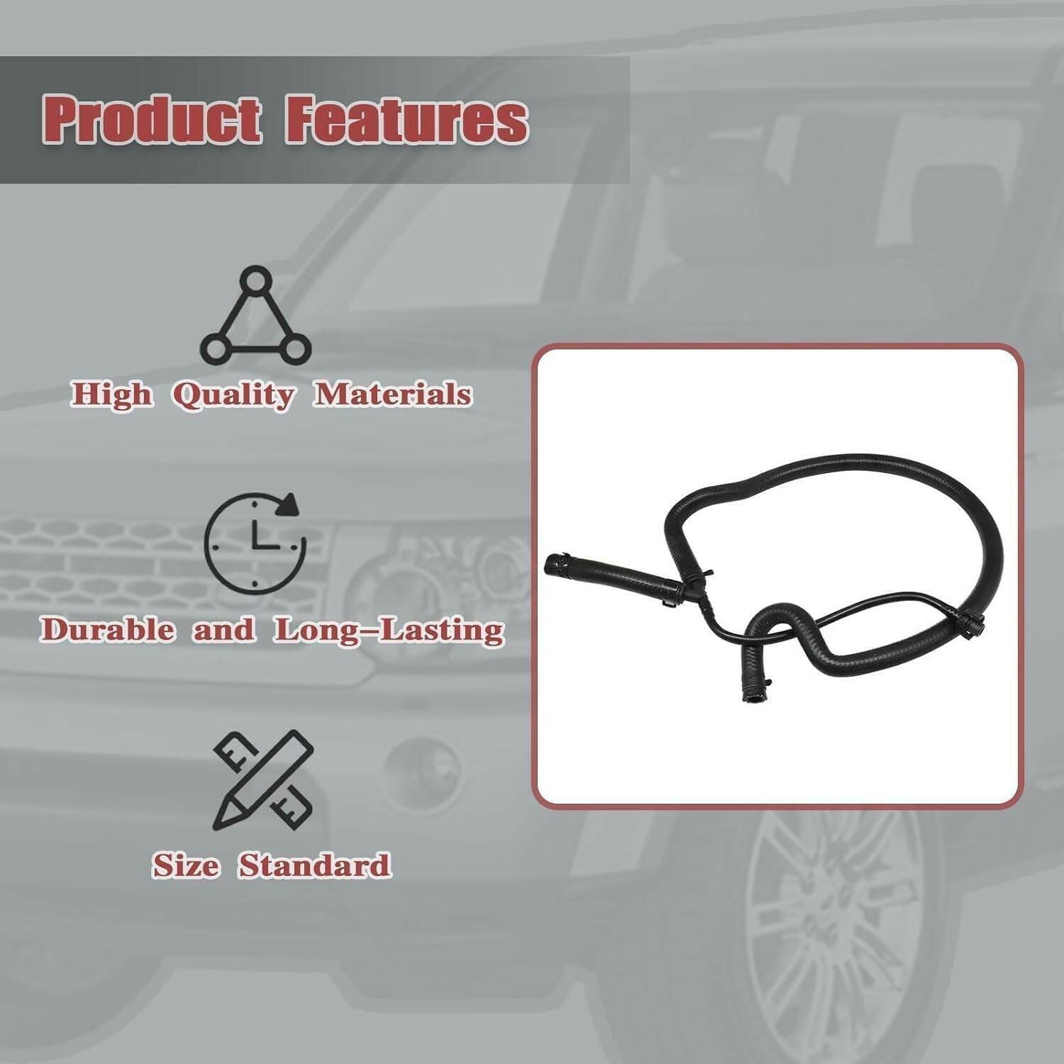 Fits Land Rover LR4 5.0L 2010-2013 LR013687 Radiator Coolant Overflow Tank Hose