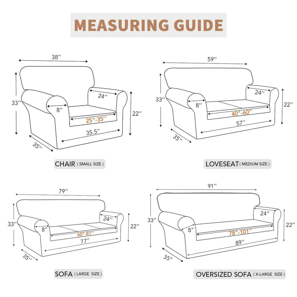 Easy-Going 100% Waterproof Couch Cover, Dual Waterproof Sofa Cover, Stretch