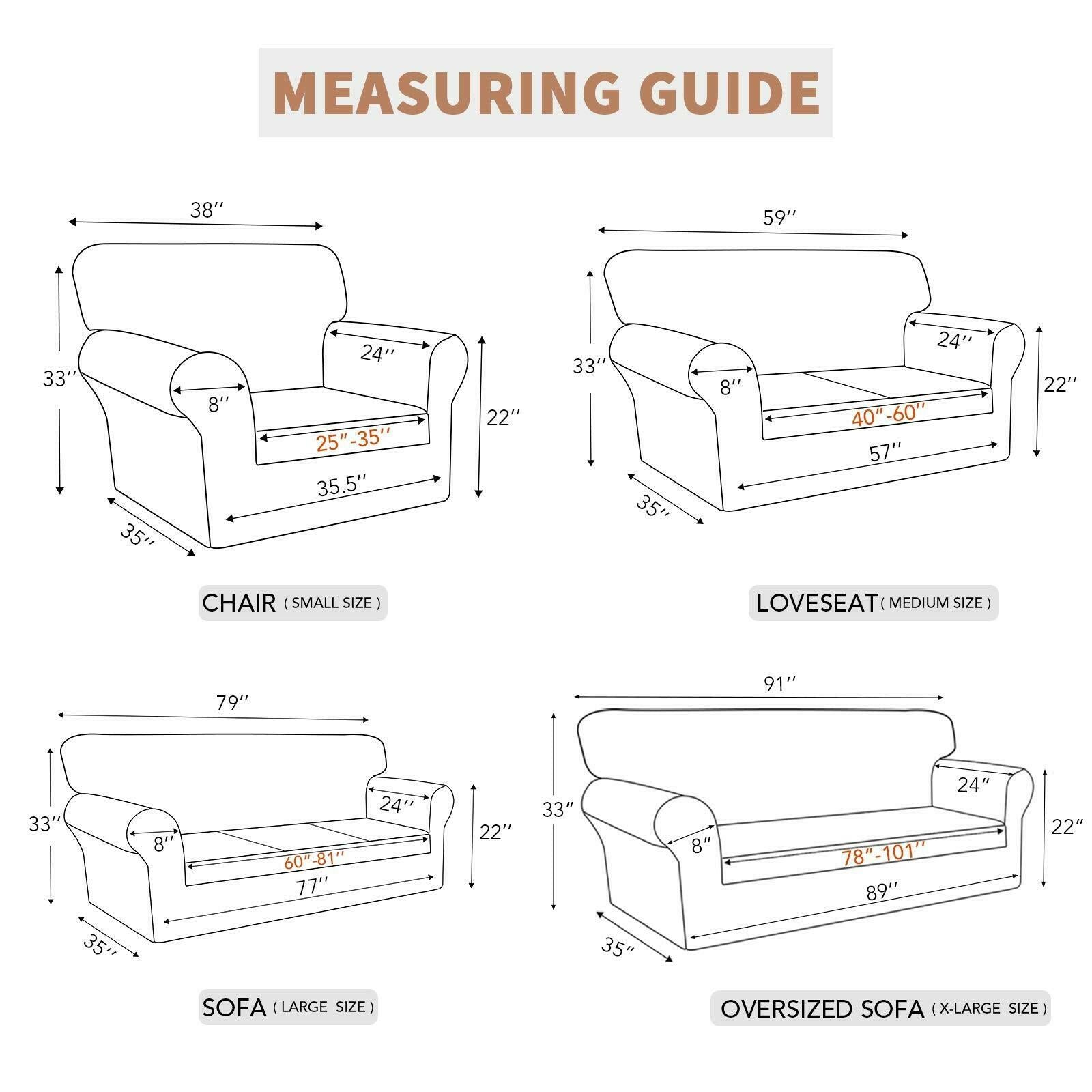 Easy-Going 100% Waterproof Couch Cover, Dual Waterproof Sofa Cover, Stretch