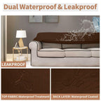 Easy-Going 100% Waterproof Couch Cover, Dual Waterproof Sofa Cover, Stretch