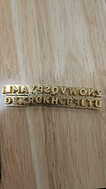 26PCS Brass Alphabet Stamp Set A-Z Uppercase Capital Letter Stamper Mold