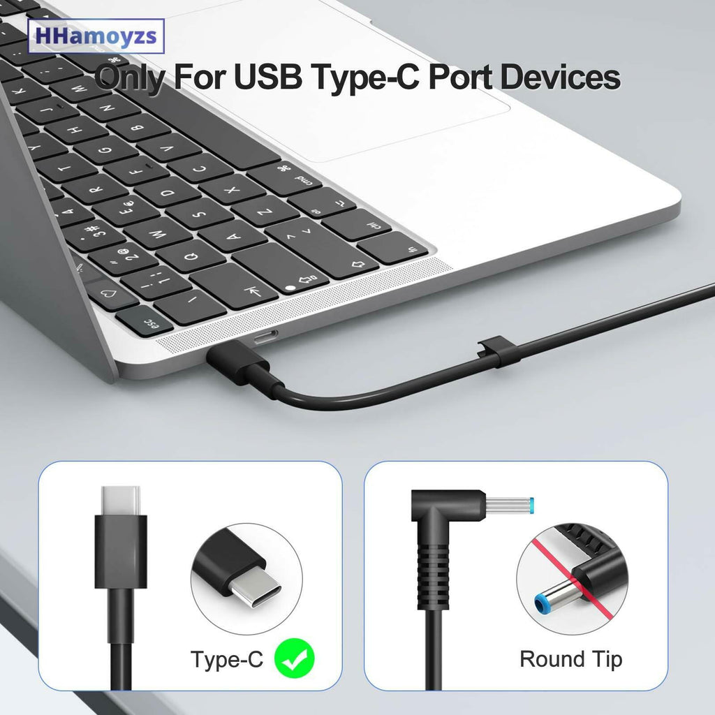 HHamoyzs 65W Laptop Charger USB C - Compatible with Dell Latitude