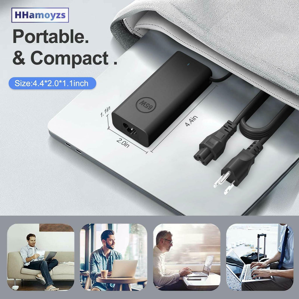 HHamoyzs 65W Laptop Charger USB C - Compatible with Dell Latitude