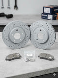 FRONT Brakes w Rotors 11 7/8" diameter compatible w/ many modeles