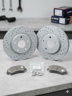 FRONT Brakes w Rotors 11 7/8" diameter compatible w/ many modeles