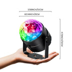 NEQUARE Disco Ball DJ Party Lights Sound Activated with Remote Control Strobe