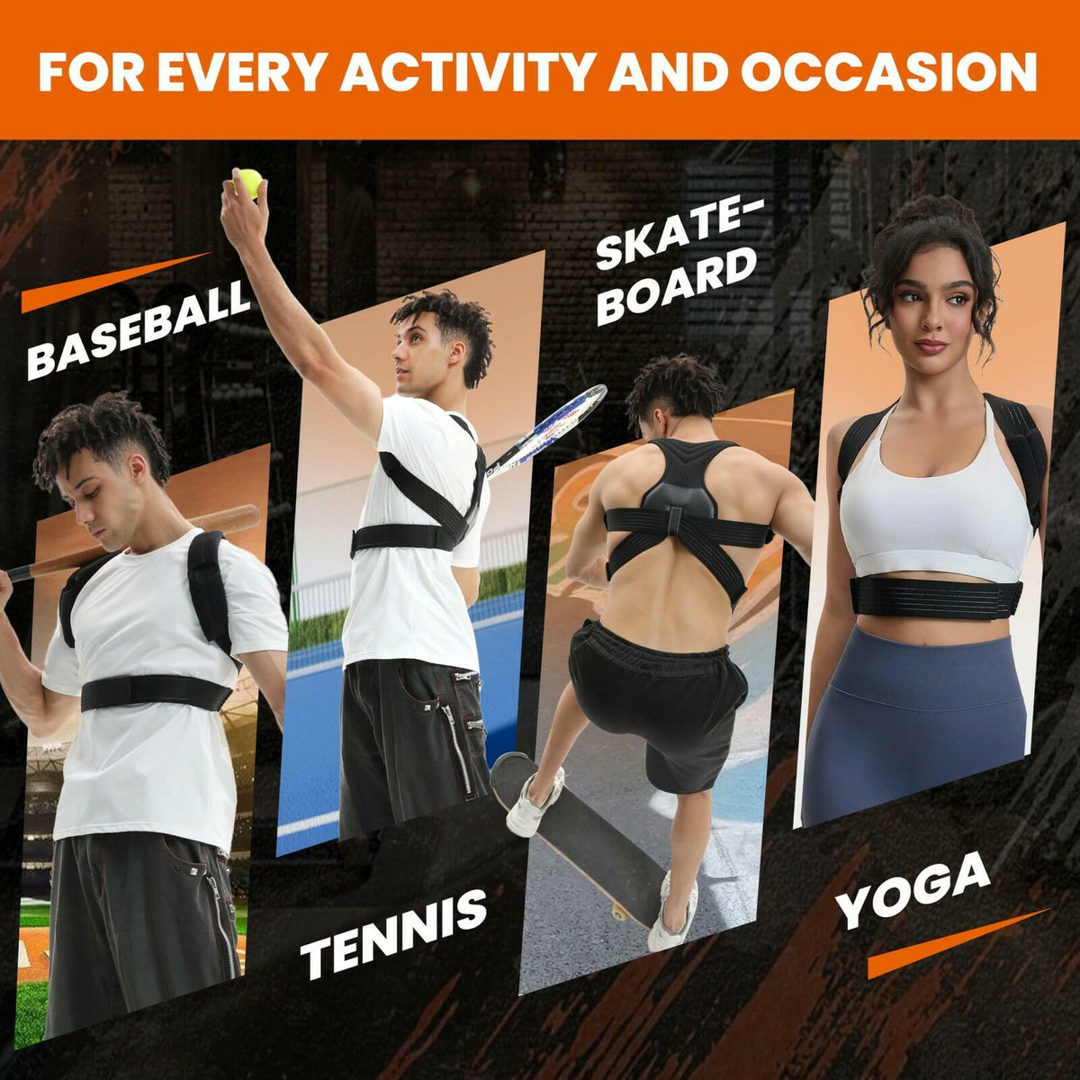 Floiax Posture Corrector for Men and Women, Breathable Back Brace, Lumbar