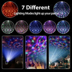 NEQUARE Disco Ball DJ Party Lights Sound Activated with Remote Control Strobe