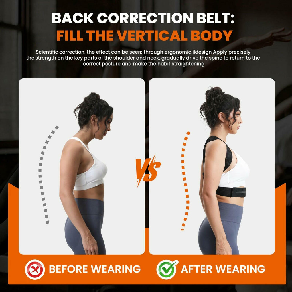 Floiax Posture Corrector for Men and Women, Breathable Back Brace, Lumbar