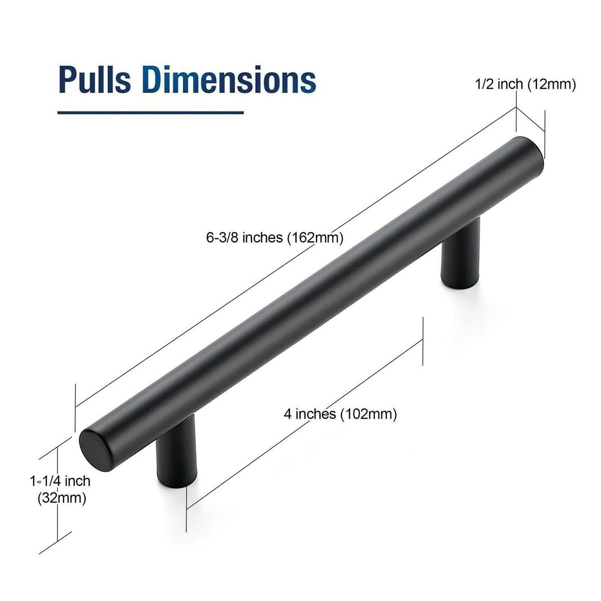JOY DECOR 20 Pack 6-3/8 Inch Cabinet Pulls Kitchen Cabinet Handles with 4 Inch