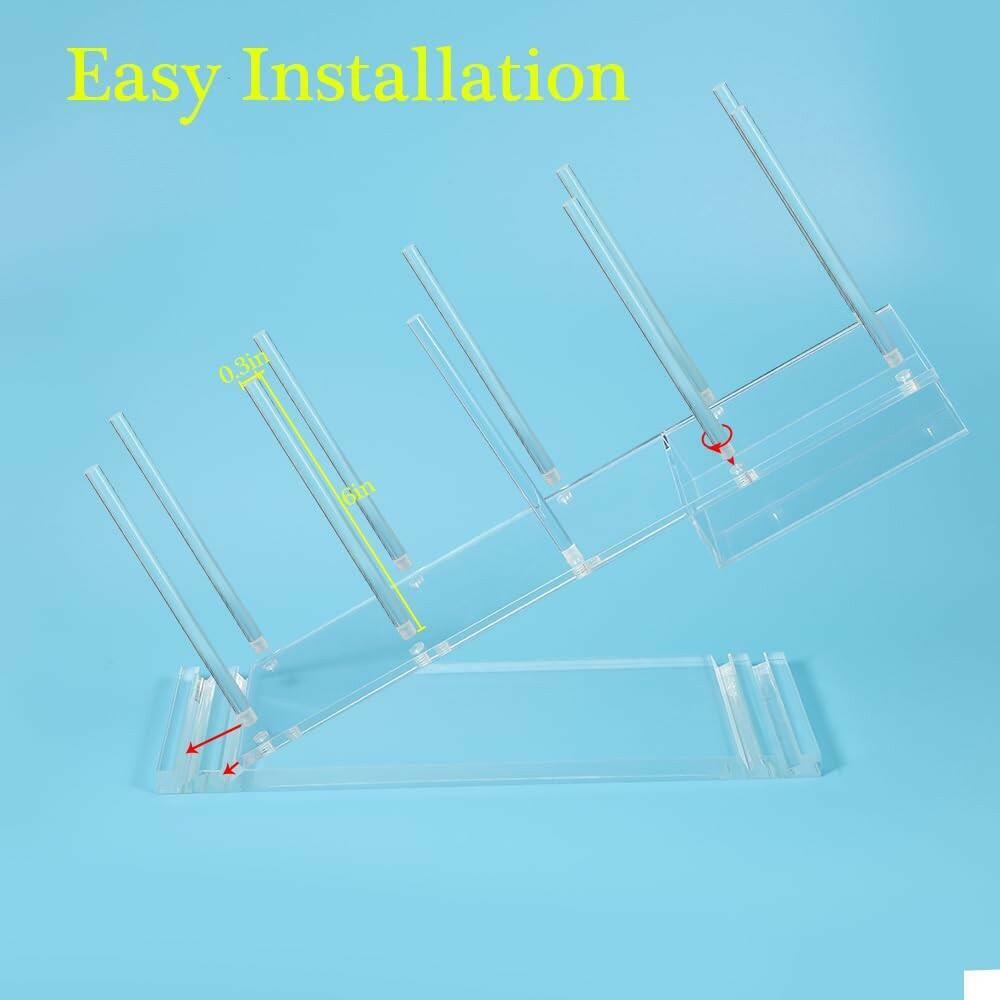 PAMISO Disposable Cups Holder, Large Acrylic Coffee Bar Organizer for 20oz,