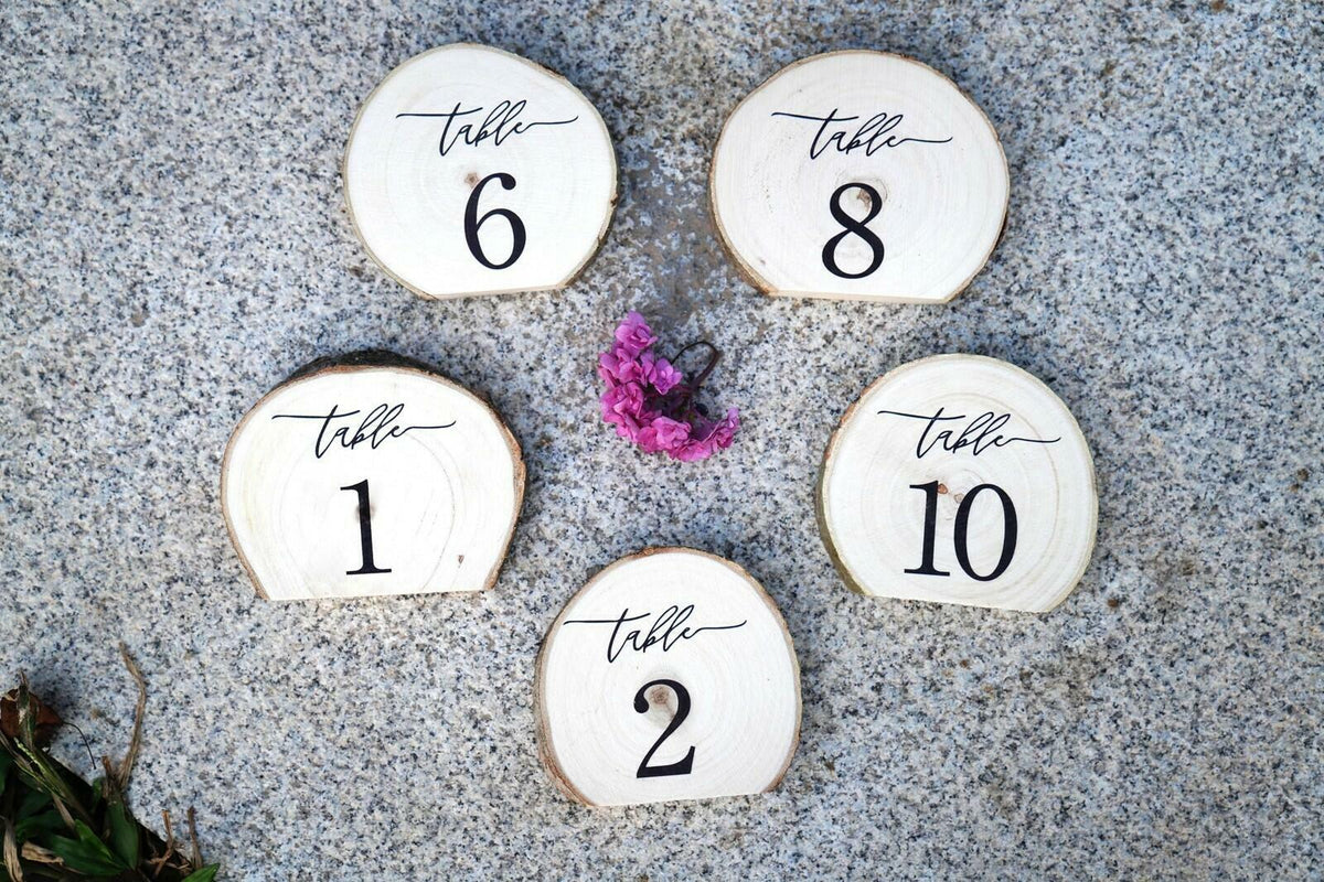 Wooden Table Numbers, 1-10 Wedding Table Numbers, Table Numbers 1-10 Perfect for