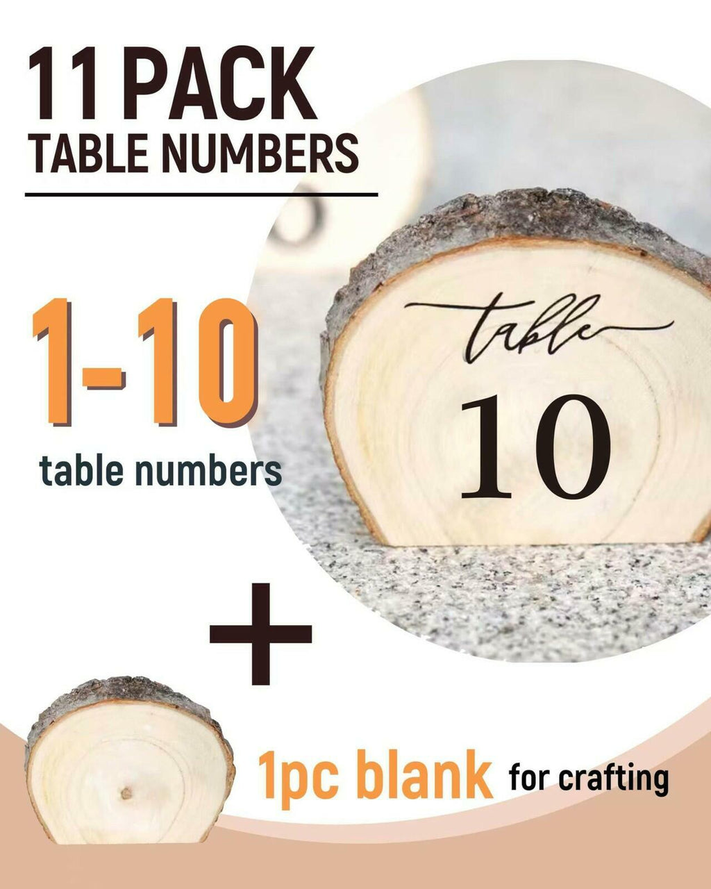 Wooden Table Numbers, 1-10 Wedding Table Numbers, Table Numbers 1-10 Perfect for