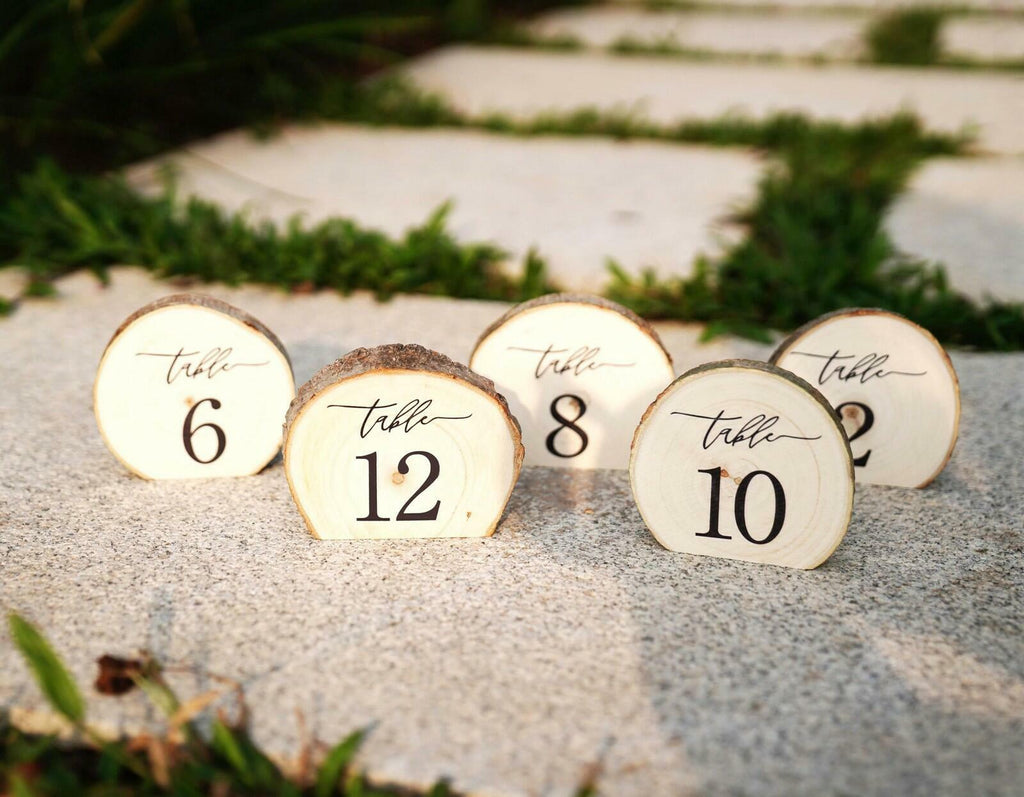 Wooden Table Numbers, 1-10 Wedding Table Numbers, Table Numbers 1-10 Perfect for