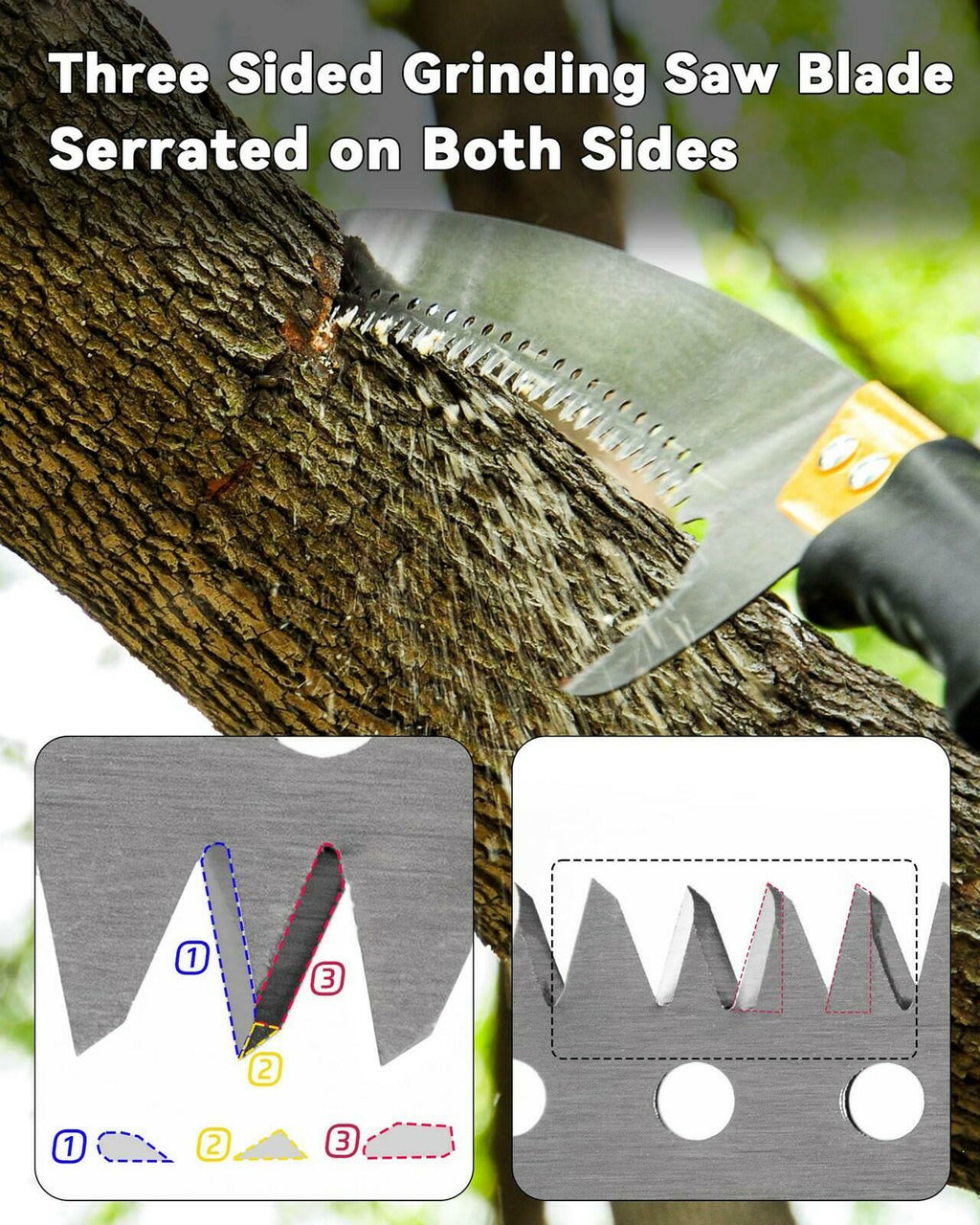 BlumeTrec 11FT Pole Saw with Adjustable Length for Tree Trimming, Lightweight