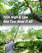 BlumeTrec 11FT Pole Saw with Adjustable Length for Tree Trimming, Lightweight