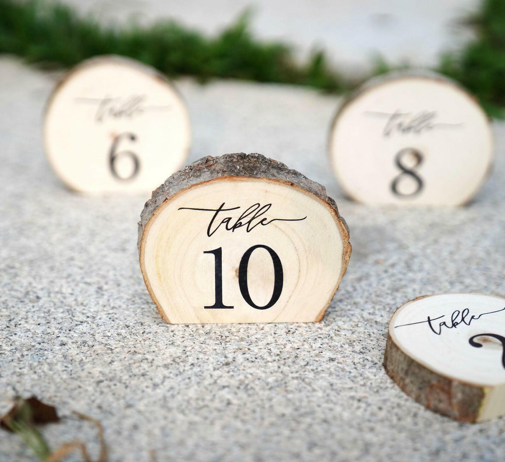 Wooden Table Numbers, 1-10 Wedding Table Numbers, Table Numbers 1-10 Perfect for