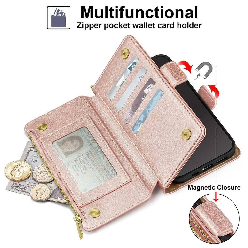 Antsturdy Compatible with Samsung Galaxy S25 Plus Wallet Case with Card