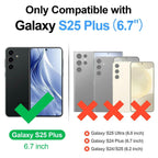 Antsturdy Compatible with Samsung Galaxy S25 Plus Wallet Case with Card