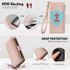 Antsturdy Compatible with Samsung Galaxy S25 Plus Wallet Case with Card