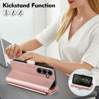 Antsturdy Compatible with Samsung Galaxy S25 Plus Wallet Case with Card