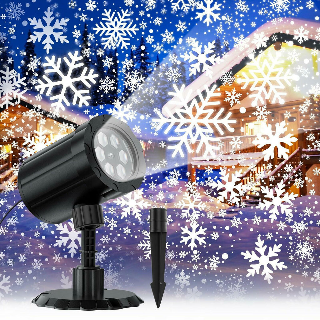 Christmas Projector Lights Outdoor, GUSODOR Dynamic Snowflake Projector IP65
