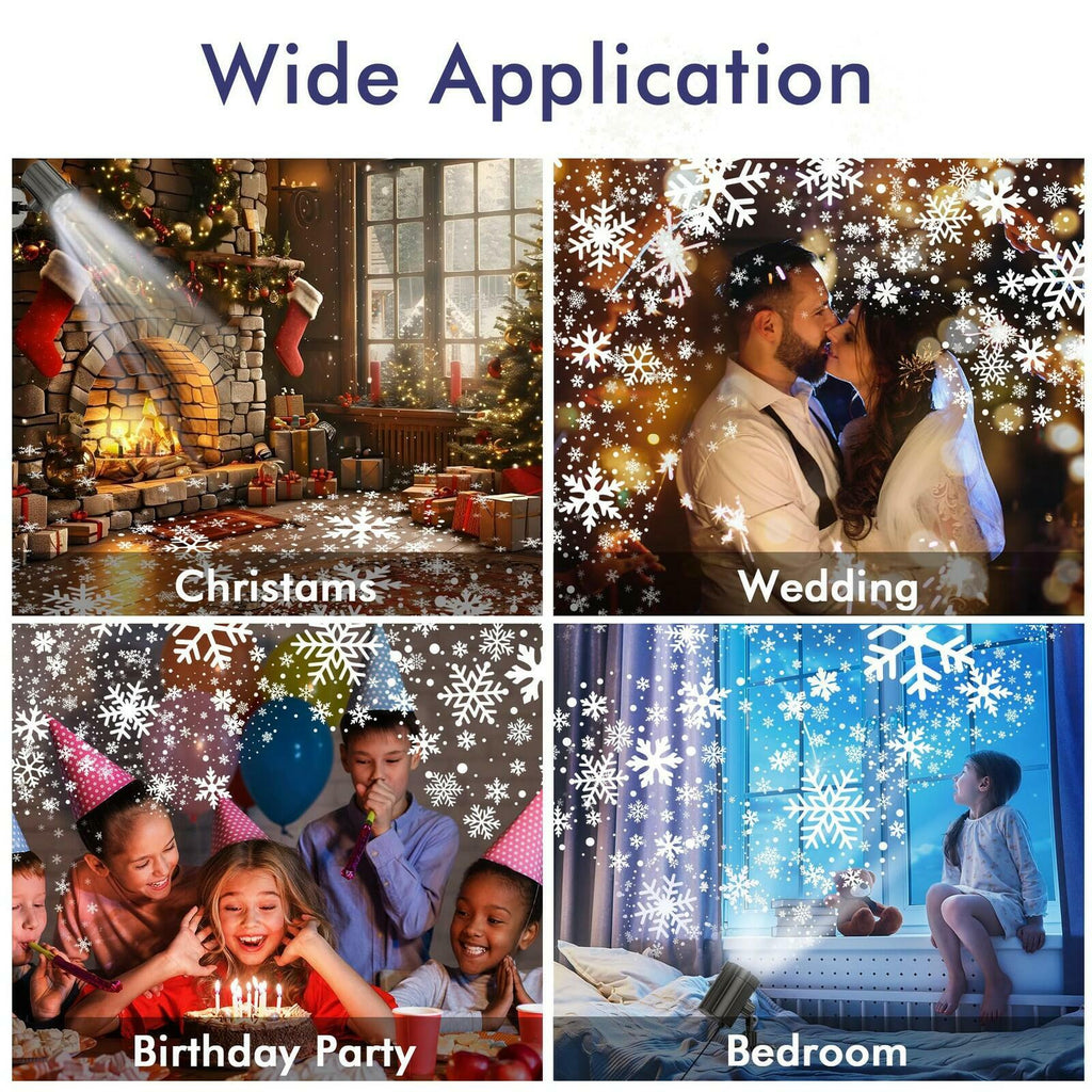 Christmas Projector Lights Outdoor, GUSODOR Dynamic Snowflake Projector IP65