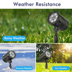 Christmas Projector Lights Outdoor, GUSODOR Dynamic Snowflake Projector IP65