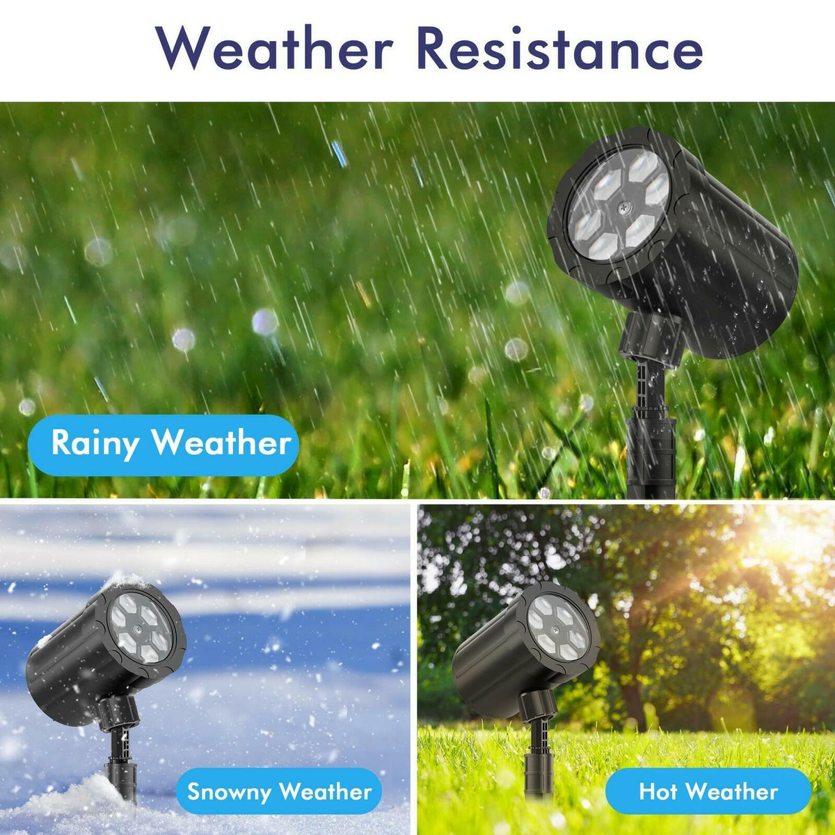 Christmas Projector Lights Outdoor, GUSODOR Dynamic Snowflake Projector IP65