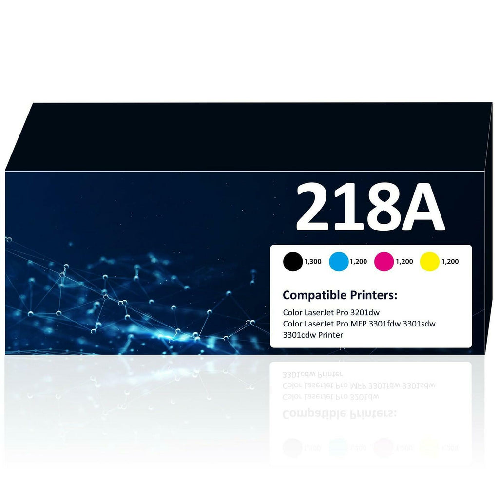 Aililiya 218A Toner Cartridges 4 Pack 3201dw MFP 3301fdw Toner Compatible for