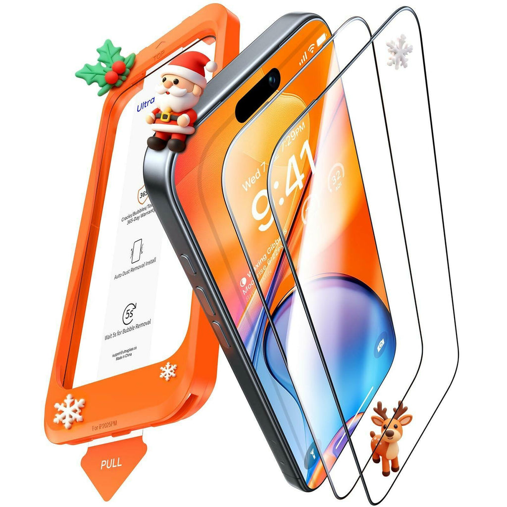 2 PACK UltraGlass TOP 9H+ Armor for iPhone 15 Pro Max Screen Protector [NO.1