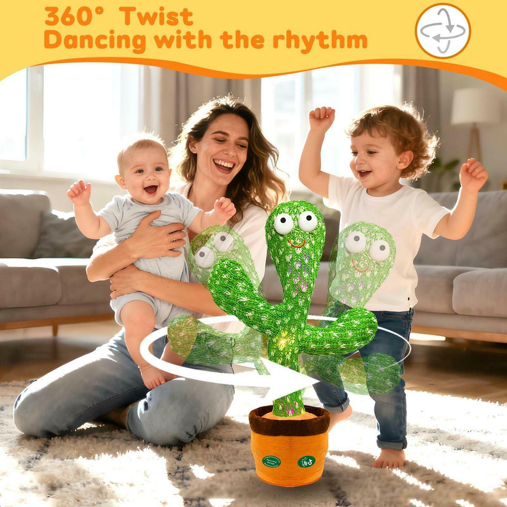 Interactive Baby Toys Dancing Talking Cactus Toy,Funny Gift for Infant 6-18