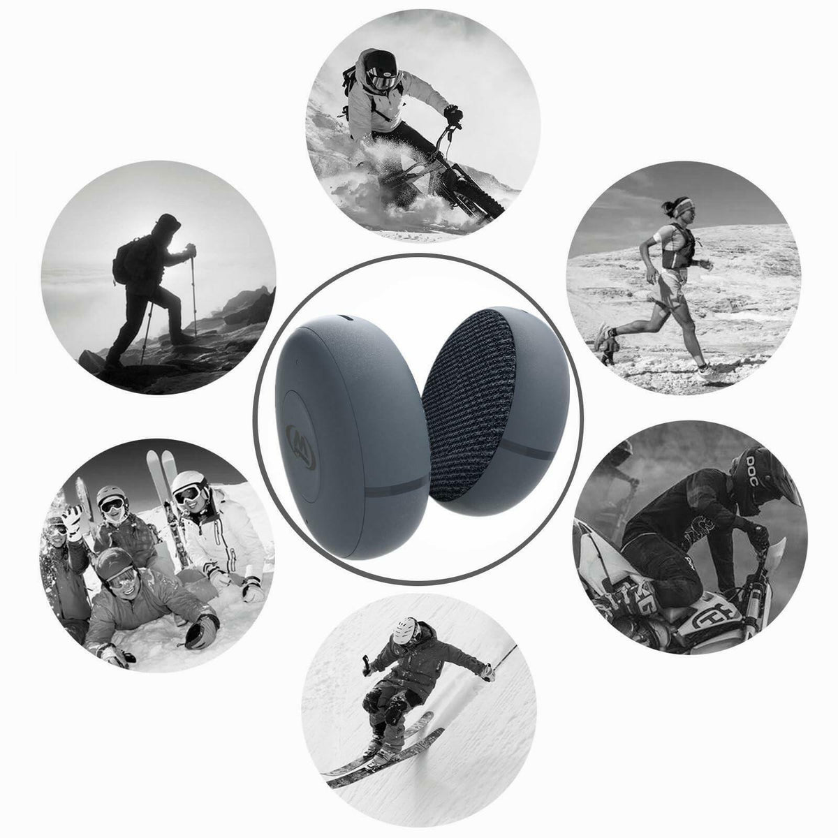 M Jiuyunmu Outdoor Sports Ski Helmets Headphones/Bicycle Helmets Headset- Chips