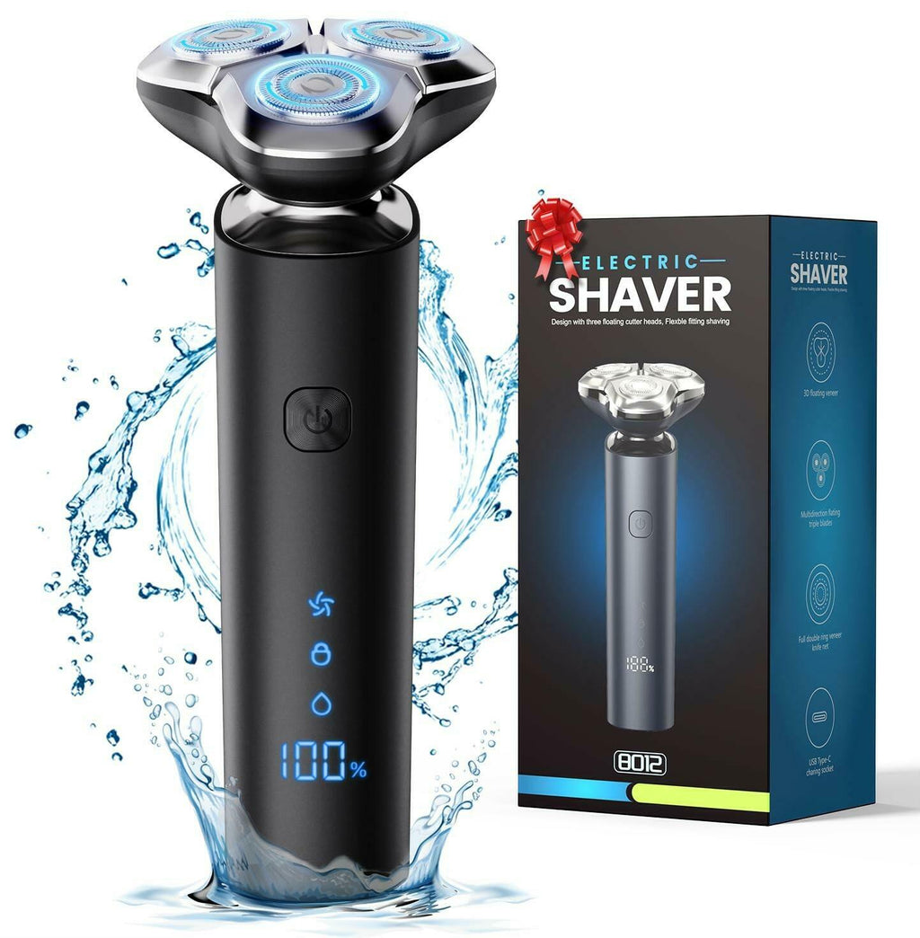 eboboin Electric Razor for Men, Men's Electric Shaver, 3-Blade Rotary Shaving
