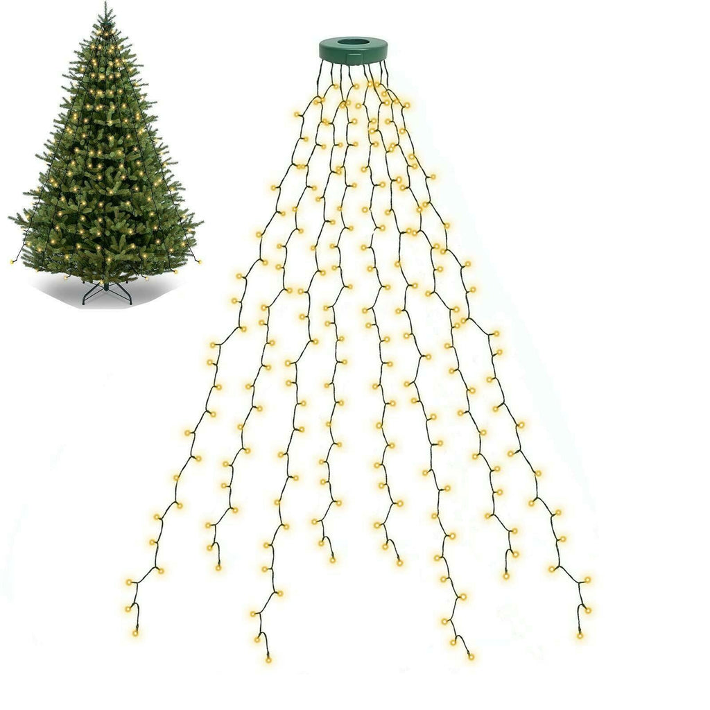 BOLWEO Christmas Tree Lights, 280LED Christmas Lights for Tree 8 Modesfor