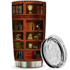 Book Tumbler Library Travel Mug Bookish Gifts For Book Lovers Women Librarian -