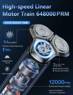 eboboin Electric Razor for Men, Men's Electric Shaver, 3-Blade Rotary Shaving