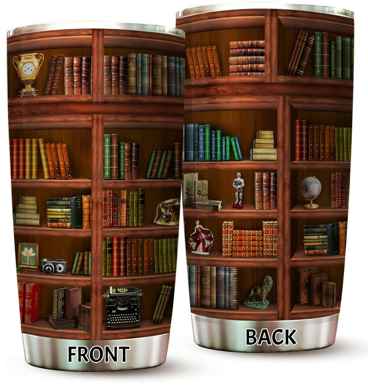 Book Tumbler Library Travel Mug Bookish Gifts For Book Lovers Women Librarian -