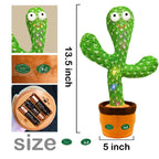 Interactive Baby Toys Dancing Talking Cactus Toy,Funny Gift for Infant 6-18