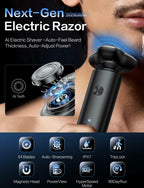 eboboin Electric Razor for Men, Men's Electric Shaver, 3-Blade Rotary Shaving