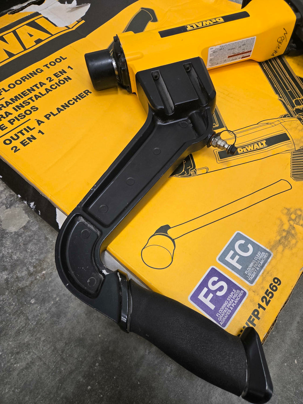 DEWALT Flooring Stapler 2-in-1 Tool DWFP12569