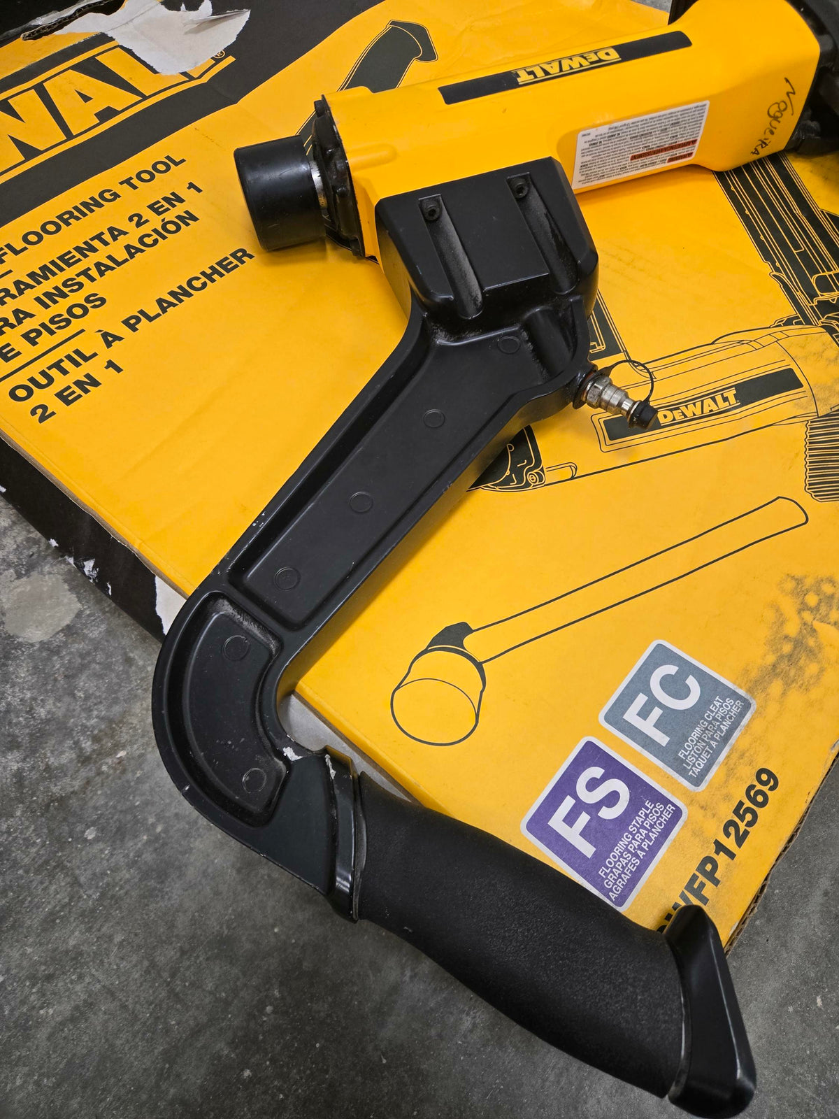 DEWALT Flooring Stapler 2-in-1 Tool DWFP12569