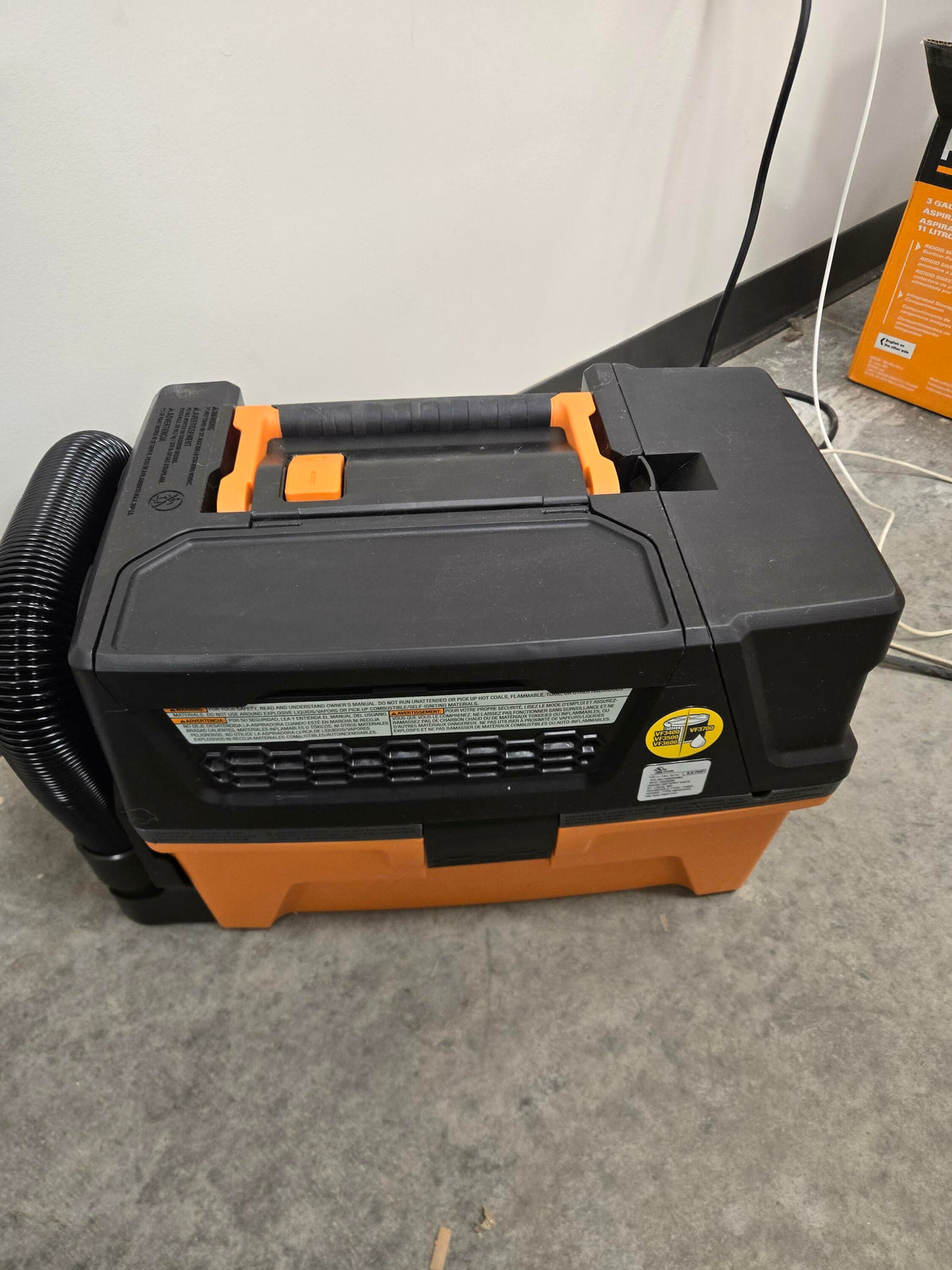 Pacroban 3 Gallon 5.0 Peak HP NXT Wet/Dry Shop Vacuum Filter Hose