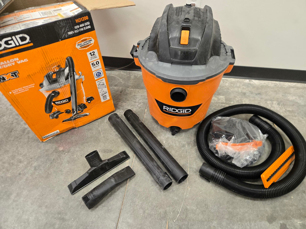RIDGID Canister Vacuum Cleaner Long-lasting Motor