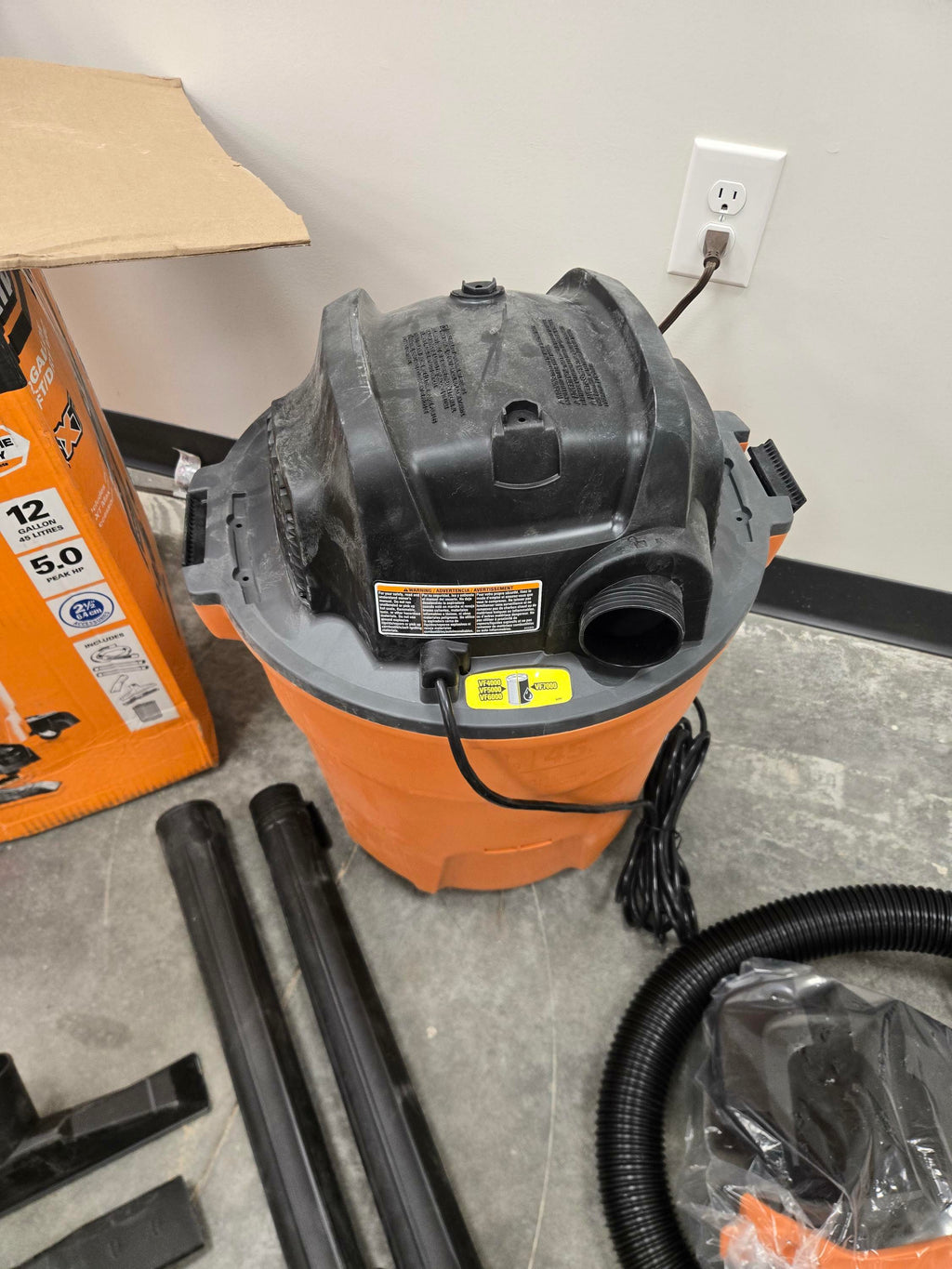 RIDGID Canister Vacuum Cleaner Long-lasting Motor