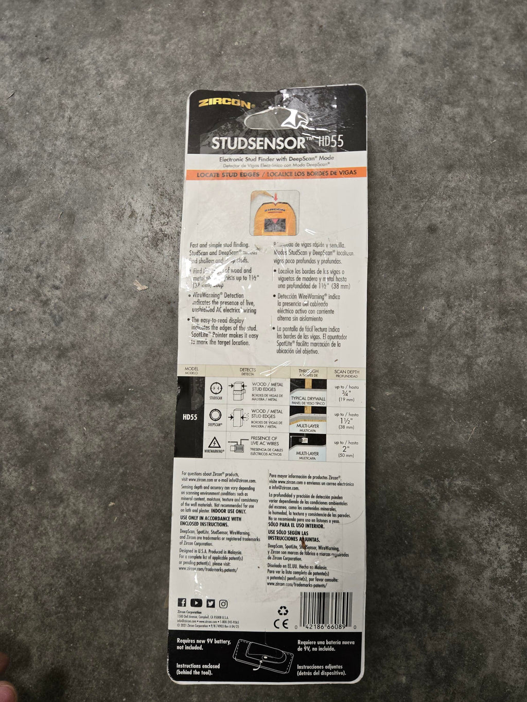 zMCF StudSensor HD55 Stud Finder